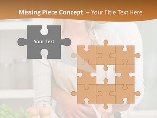 A Man And Woman Cutting Vegetables On A Cutting Board PowerPoint Template