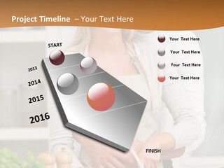 A Man And Woman Cutting Vegetables On A Cutting Board PowerPoint Template