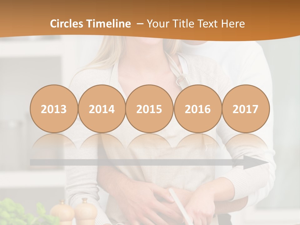 A Man And Woman Cutting Vegetables On A Cutting Board PowerPoint Template