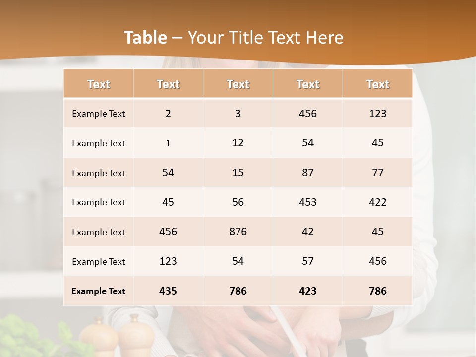 A Man And Woman Cutting Vegetables On A Cutting Board PowerPoint Template