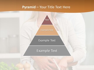 A Man And Woman Cutting Vegetables On A Cutting Board PowerPoint Template