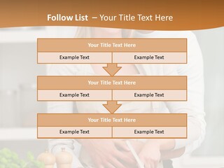 A Man And Woman Cutting Vegetables On A Cutting Board PowerPoint Template