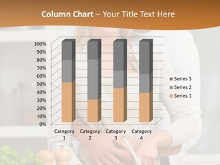 A Man And Woman Cutting Vegetables On A Cutting Board PowerPoint Template