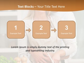 A Man And Woman Cutting Vegetables On A Cutting Board PowerPoint Template