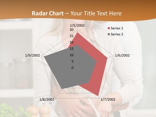 A Man And Woman Cutting Vegetables On A Cutting Board PowerPoint Template