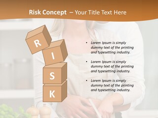A Man And Woman Cutting Vegetables On A Cutting Board PowerPoint Template