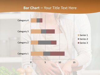 A Man And Woman Cutting Vegetables On A Cutting Board PowerPoint Template