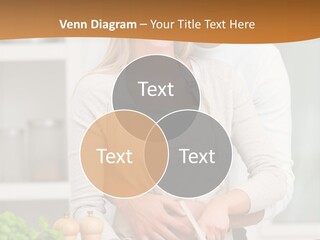 A Man And Woman Cutting Vegetables On A Cutting Board PowerPoint Template