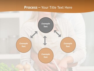 A Man And Woman Cutting Vegetables On A Cutting Board PowerPoint Template