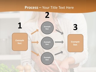 A Man And Woman Cutting Vegetables On A Cutting Board PowerPoint Template