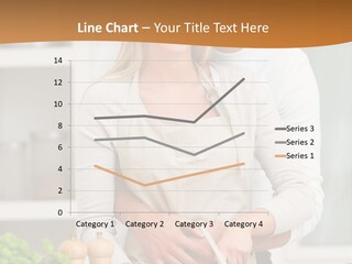 A Man And Woman Cutting Vegetables On A Cutting Board PowerPoint Template