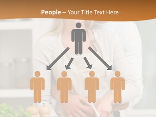 A Man And Woman Cutting Vegetables On A Cutting Board PowerPoint Template