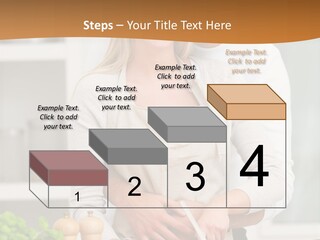 A Man And Woman Cutting Vegetables On A Cutting Board PowerPoint Template
