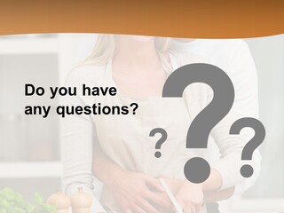 A Man And Woman Cutting Vegetables On A Cutting Board PowerPoint Template