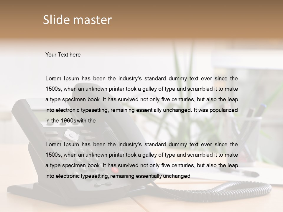 Communicate Internet Receiver PowerPoint Template