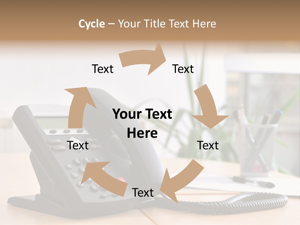 Communicate Internet Receiver PowerPoint Template