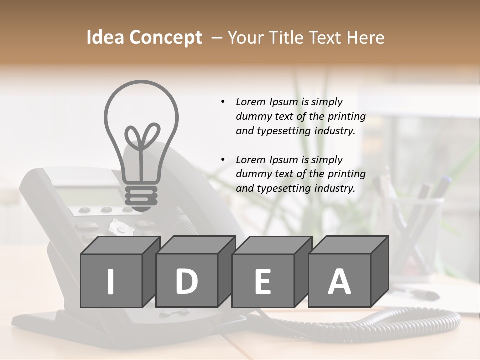 Communicate Internet Receiver PowerPoint Template
