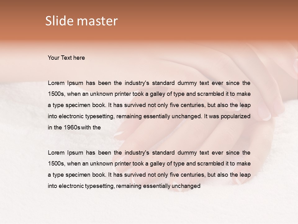 Thumb Glamour Perfection PowerPoint Template