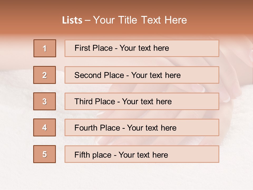 Thumb Glamour Perfection PowerPoint Template