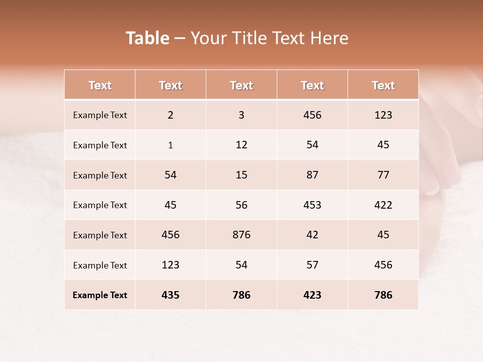 Thumb Glamour Perfection PowerPoint Template