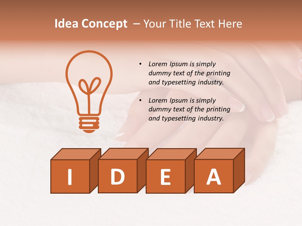 Thumb Glamour Perfection PowerPoint Template