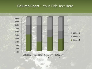 Trees Stream Flowing PowerPoint Template