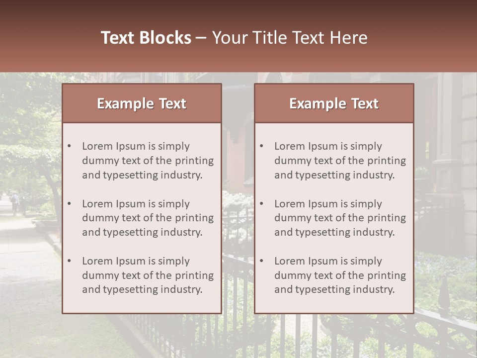 Brownstone Urban Luxury PowerPoint Template