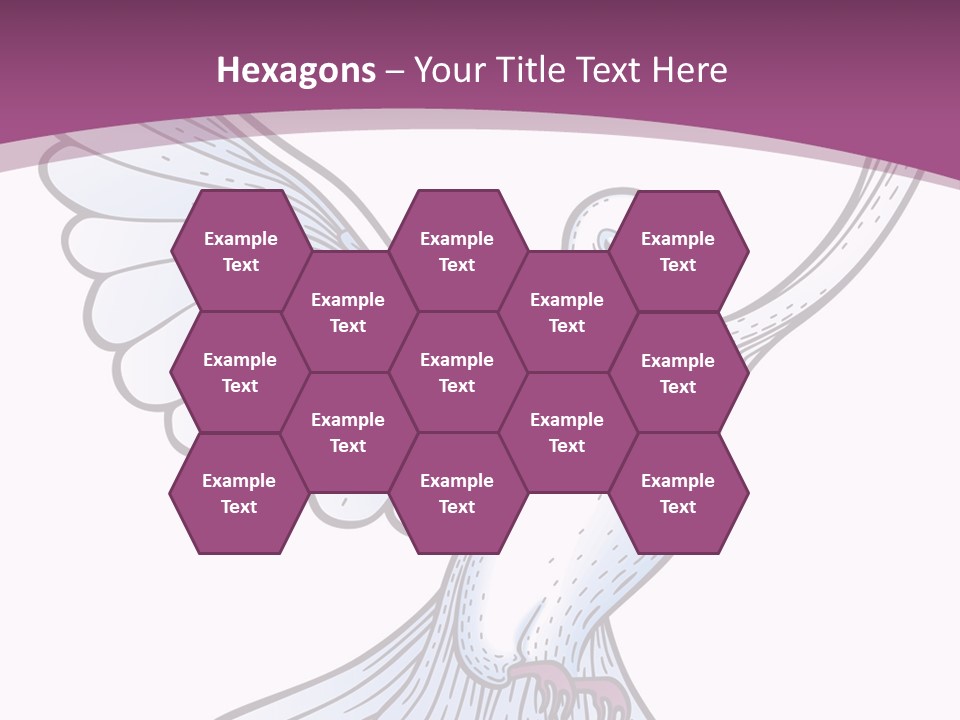 Dove Feather Symbol PowerPoint Template