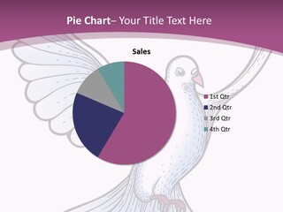 Dove Feather Symbol PowerPoint Template