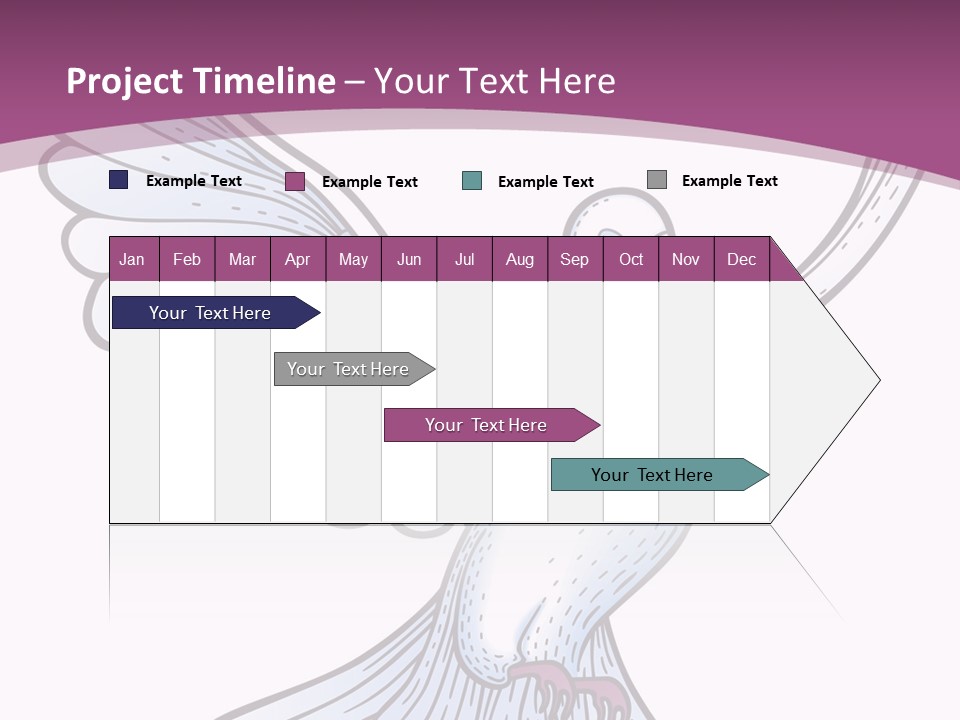 Dove Feather Symbol PowerPoint Template