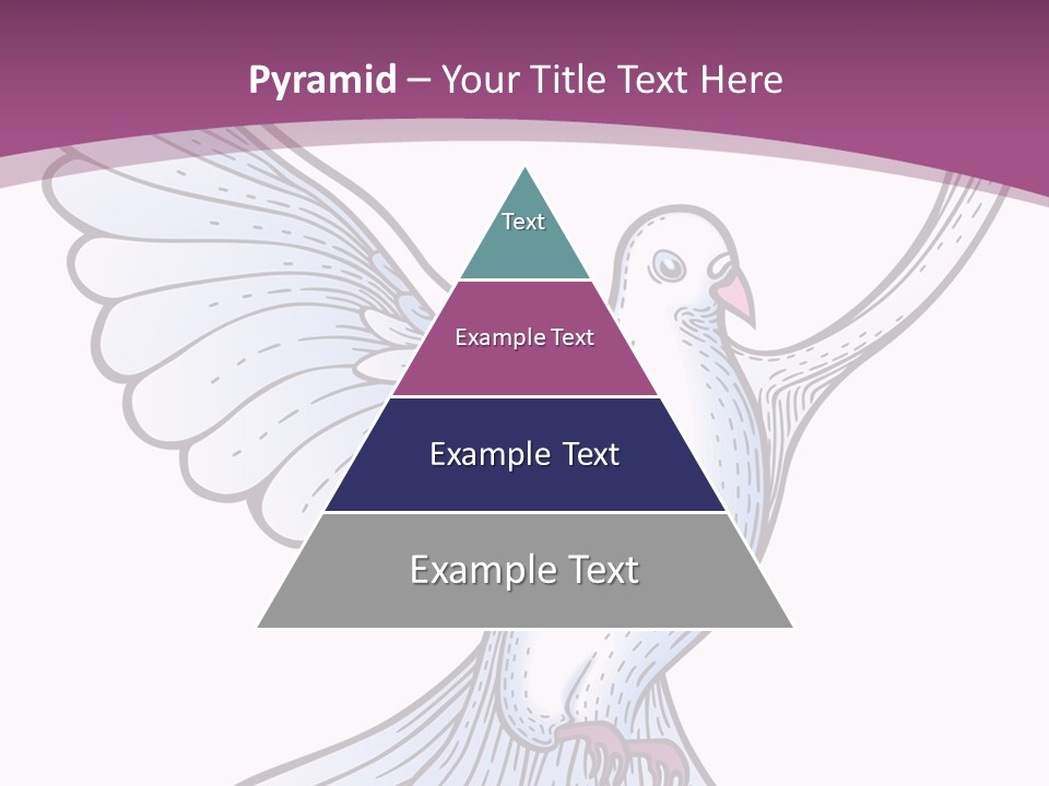 Dove Feather Symbol PowerPoint Template