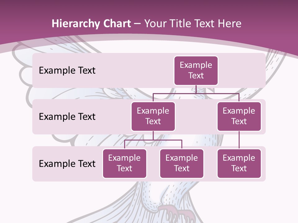 Dove Feather Symbol PowerPoint Template