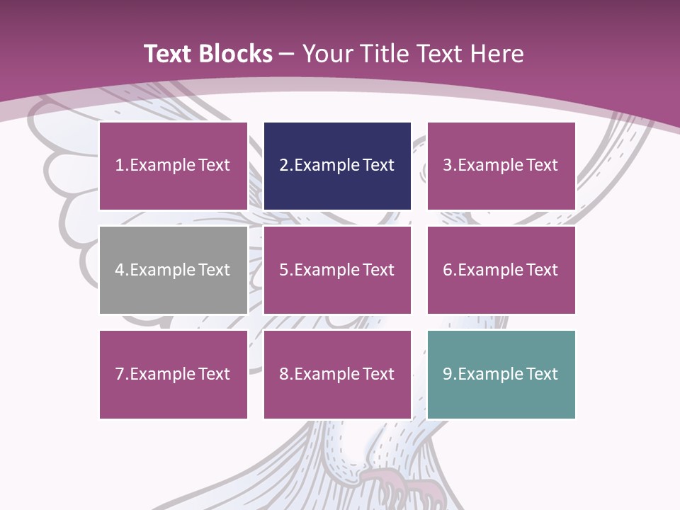 Dove Feather Symbol PowerPoint Template