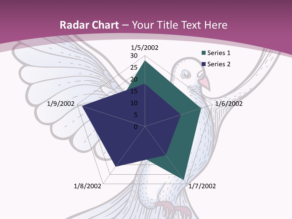 Dove Feather Symbol PowerPoint Template