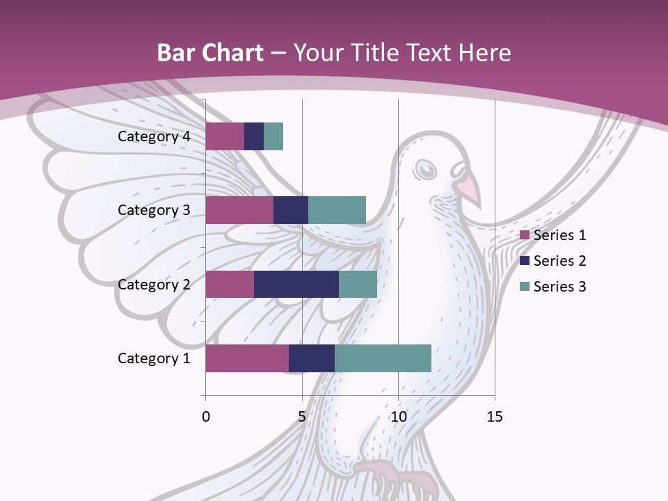 Dove Feather Symbol PowerPoint Template