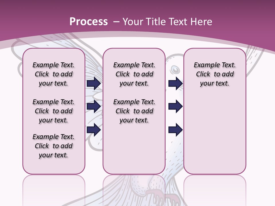 Dove Feather Symbol PowerPoint Template