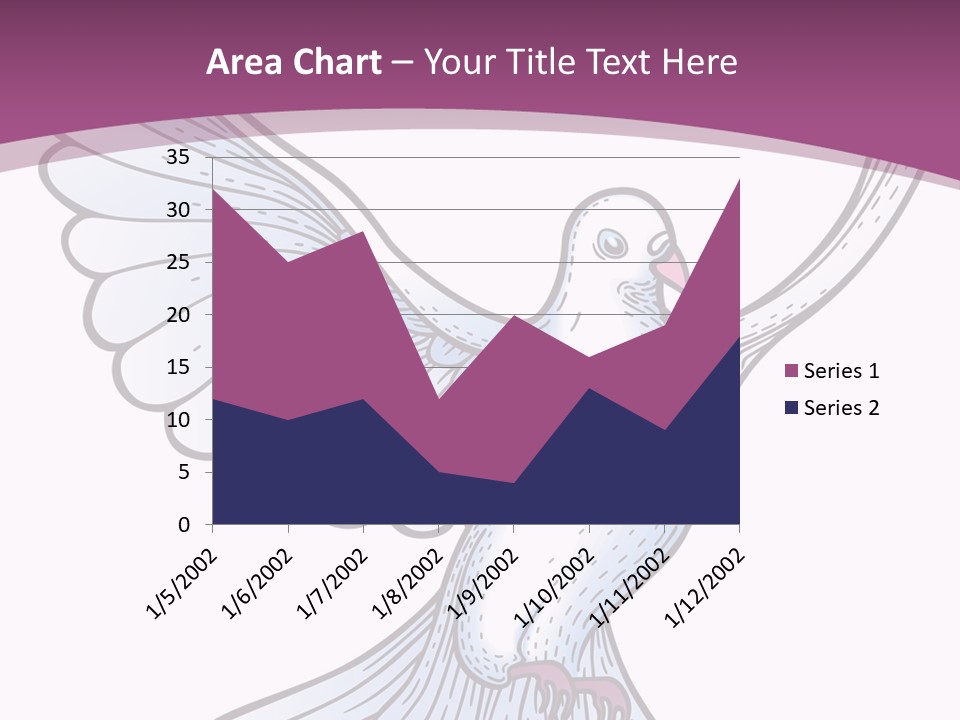 Dove Feather Symbol PowerPoint Template