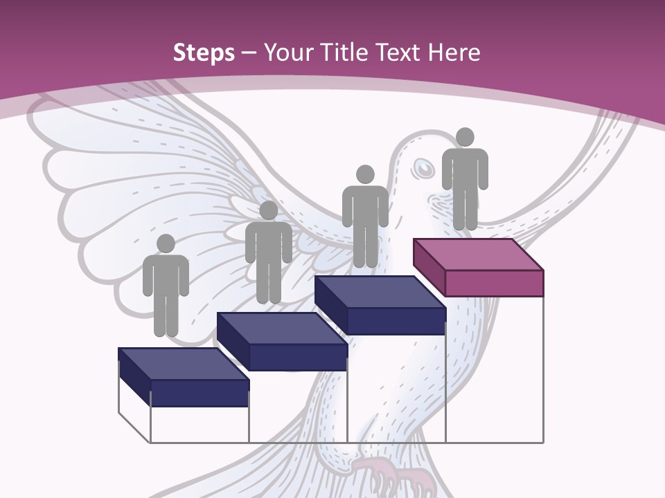 Dove Feather Symbol PowerPoint Template