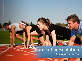 Competition Sprint Green PowerPoint Template