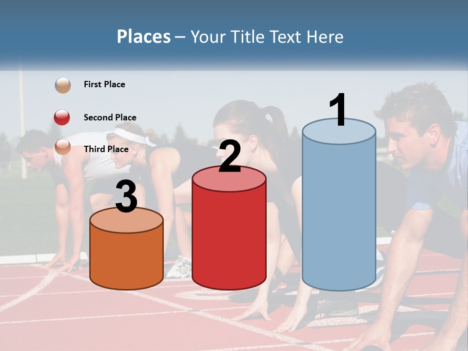 Competition Sprint Green PowerPoint Template