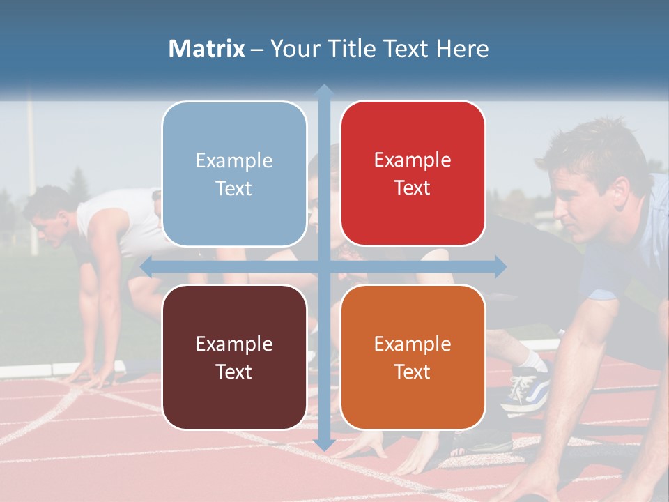 Competition Sprint Green PowerPoint Template