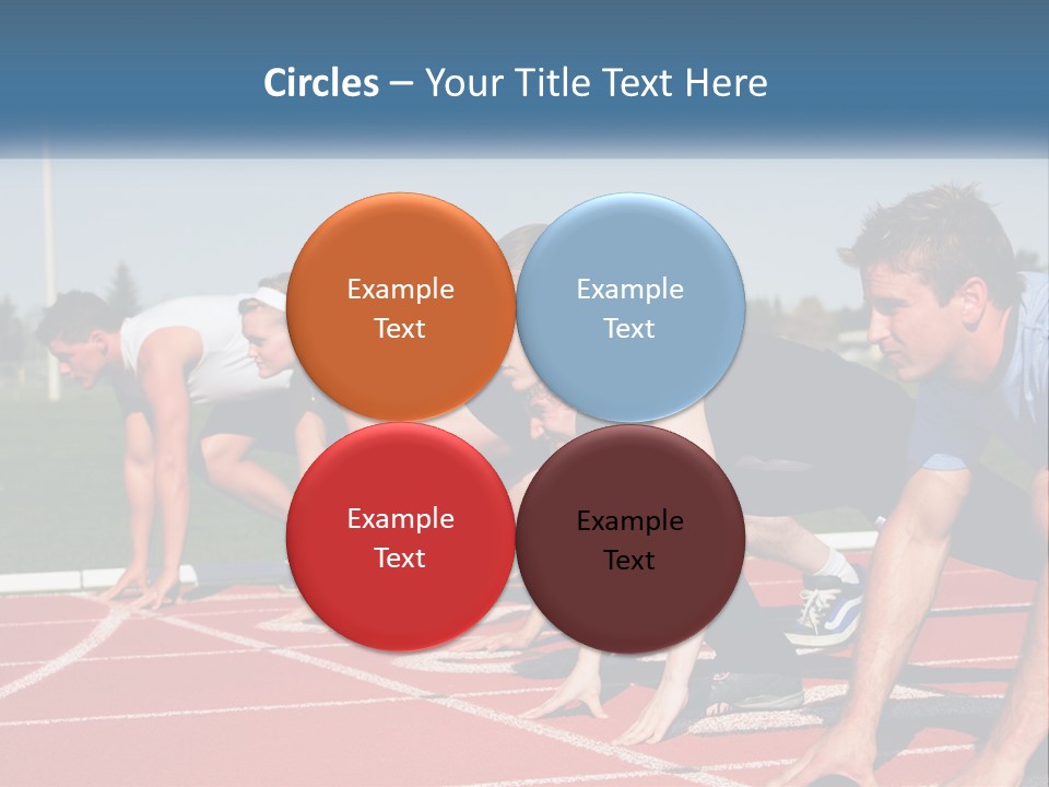 Competition Sprint Green PowerPoint Template