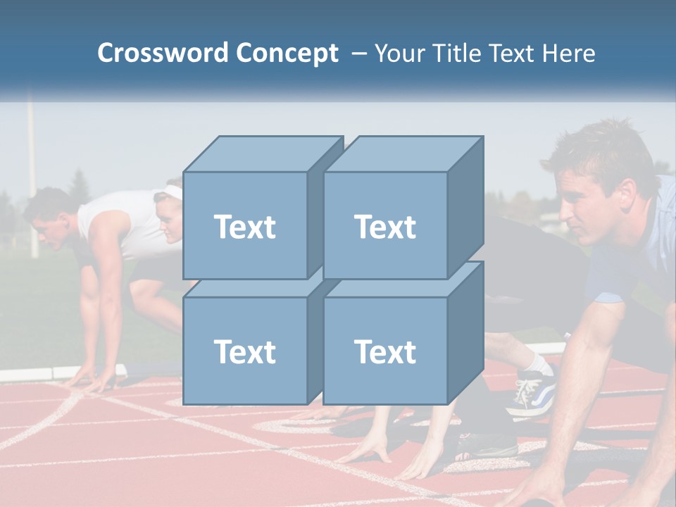 Competition Sprint Green PowerPoint Template