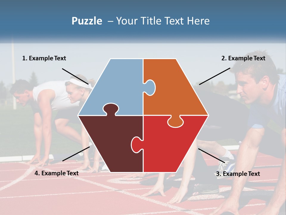 Competition Sprint Green PowerPoint Template