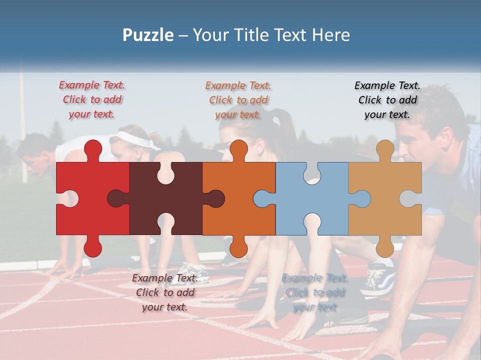 Competition Sprint Green PowerPoint Template