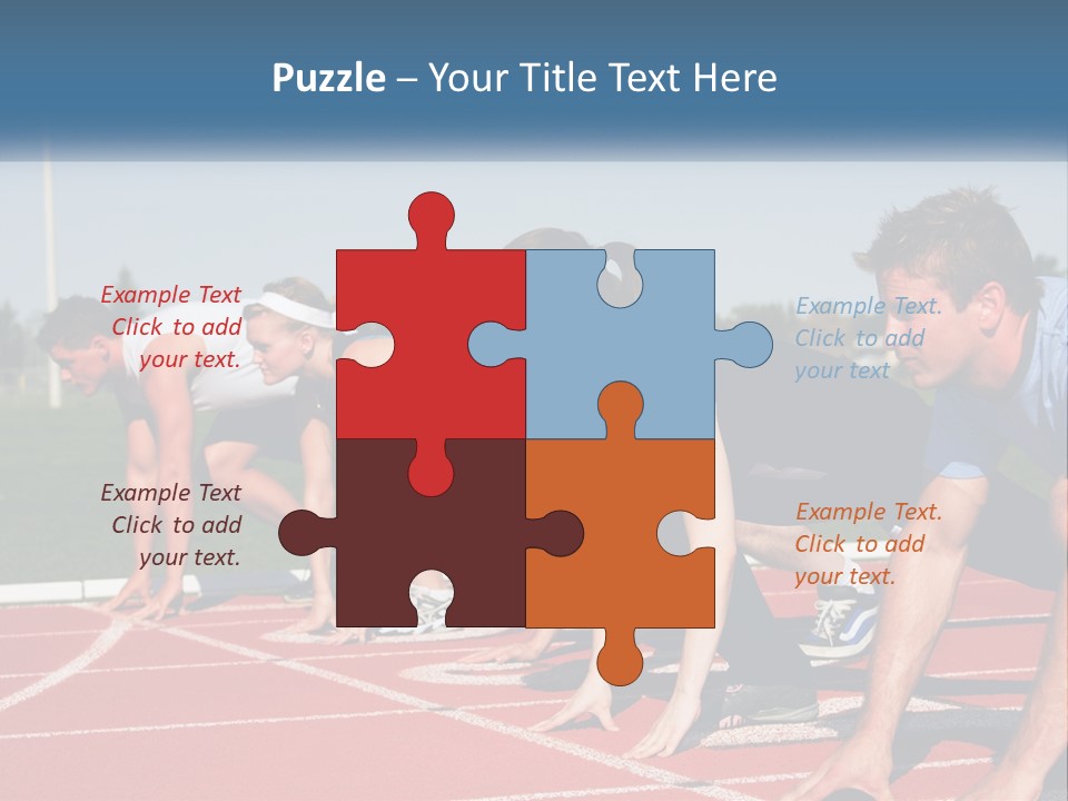Competition Sprint Green PowerPoint Template