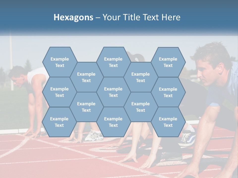 Competition Sprint Green PowerPoint Template