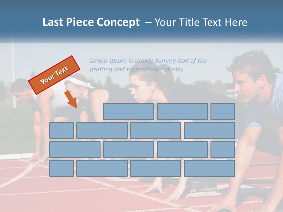 Competition Sprint Green PowerPoint Template