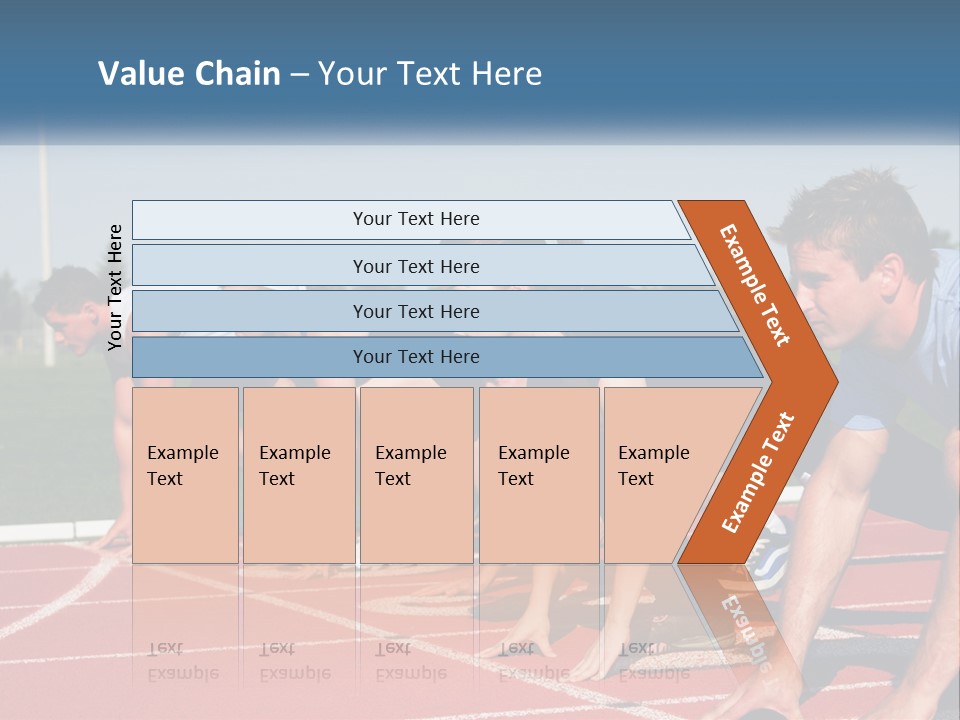 Competition Sprint Green PowerPoint Template