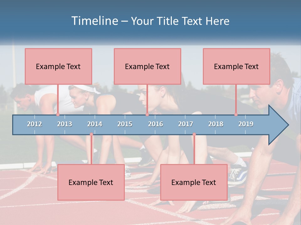 Competition Sprint Green PowerPoint Template
